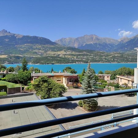 Studio vue sur lac et montagne Savines Extérieur photo