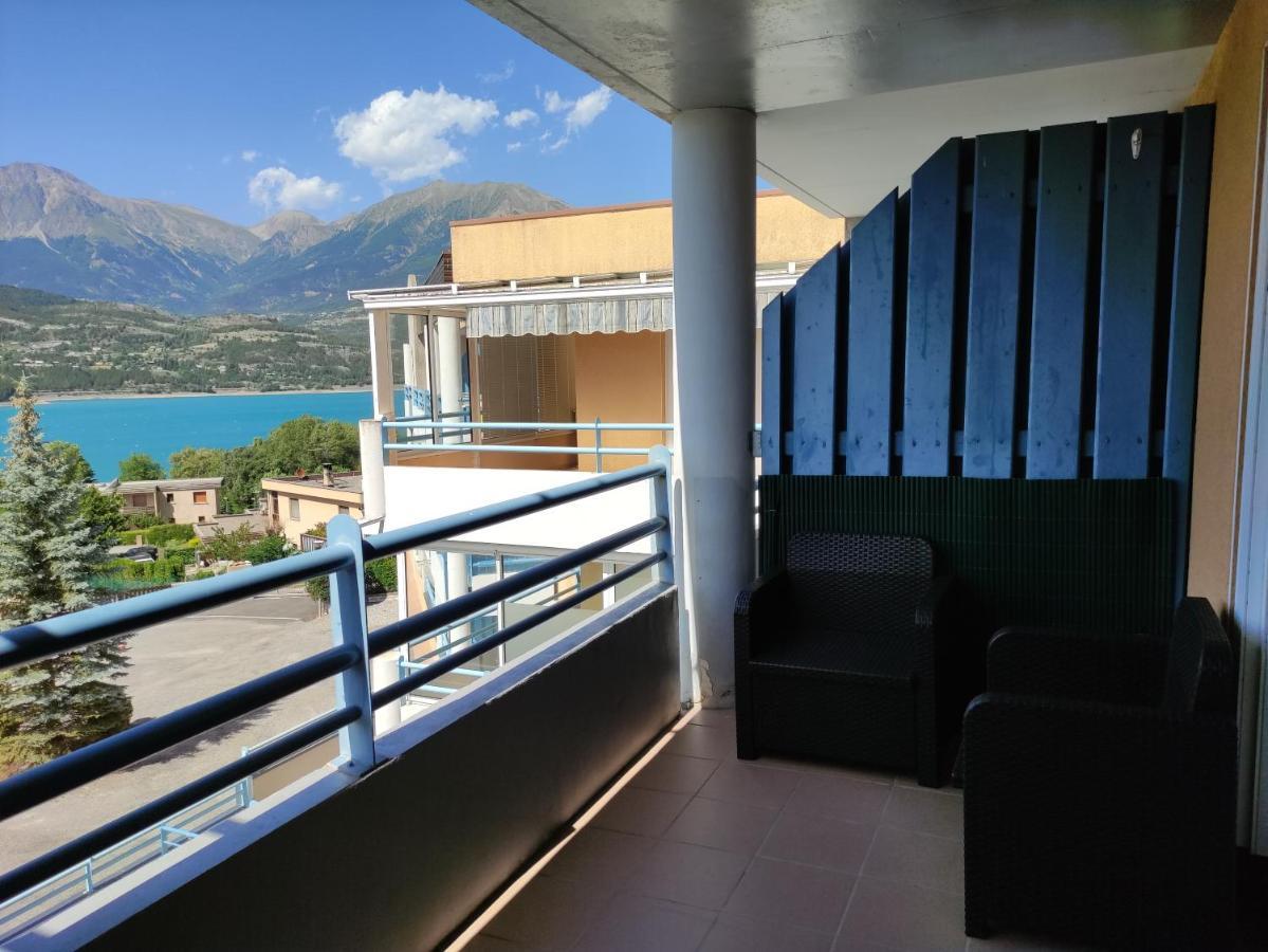 Studio vue sur lac et montagne Savines Extérieur photo
