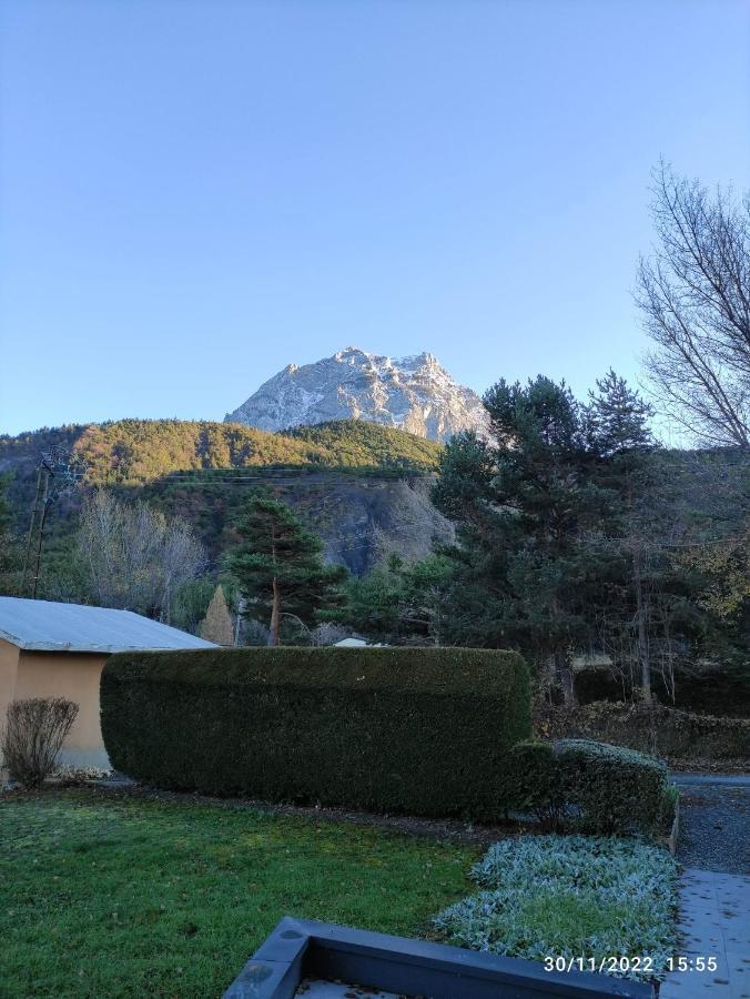 Studio vue sur lac et montagne Savines Extérieur photo